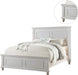 White Eastern King Size Wood Bed
