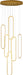 Modern Led 6 Ring Gold Chandeliers Foyer Chandeliers,Larger High Ceiling Chandelier for Living Room,Oval Ring Chandelier for Entryway Staircase