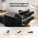 Charcoal Velvet Multifunctional Sleeper Sofa Bed USB