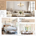 Goldtone Finish Five Lighting Milk Glass Chandelier