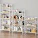 White Foldable Bookshelf 5 Tier Multifunction Organizer