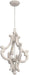 Farmhouse Chandelier, 4-Light French Country White Chandelier