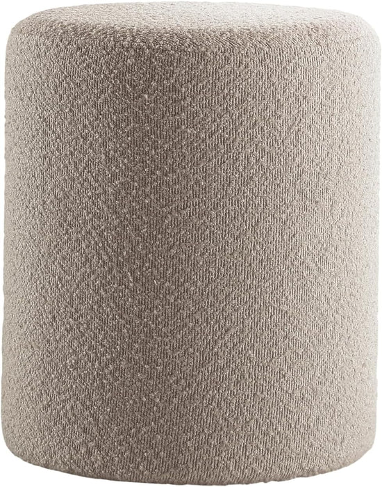 Modern round Ottoman with Soft Padded Seat, Multifunctional Vanity Stool for Makeup, Upholstered Footrest Stool Ottoman Foot Stool for Living Room, Bedroom