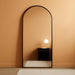 Full Length Mirror, Arched Floor Mirror Freestanding, Floor Standing Full Body Mirror with Stand for Bedroom, Hanging Mounted for Living Room Cloakroom