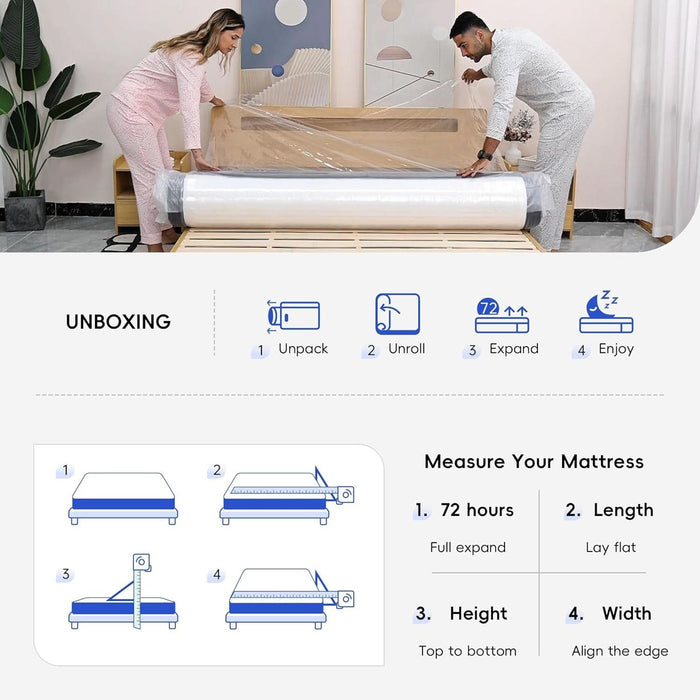Twin PressureRelief Memory Foam Hybrid Mattress Pocketed