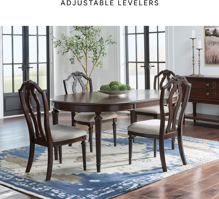 Lavinton Traditional Upholstered Dining Chairs - Tan (Set of 2)