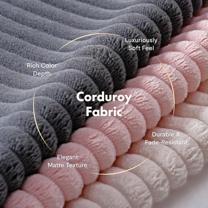 AC1 Accent Chair, Mid-Century Modern Armchair with Wood Frame, Comfy Corduroy Upholstered Reading Chair with Lumbar Pillow, 8" Thick Cushion for Living Room Bedroom Sunroom(Grey)