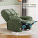 Recliner,Corduroy Electric Recline Chair for Adults Sofa with USB Port,Comfy Corduroy Adjustable Cloud Sofa,Tool-Free Setup,Green