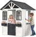 Outdoor Weatherproof Wooden Playhouse White Kitchen