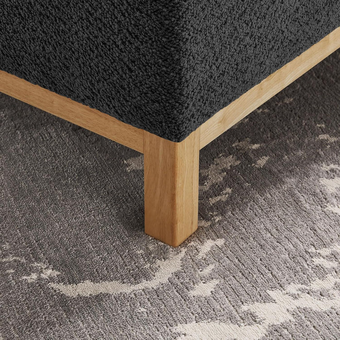 41.34" Oversized Accent Chair, Upholstered Armchair with Solid Wood Legs Living Room Chairs with Wide Armrest Pads, Reading Chair for Bedrooms, Apartments, Living Rooms, Offices（Dark Grey）