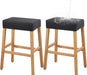 Stool Covers Rectangle - 2 Pack Stretch Waterproof Saddle Seat Cover Counter Bar Stools Bar Chairs Covers Kitchen Island Chairs Cushion Protector