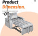 Gray Convertible Sleeper Chair With Builtin Cupholder