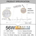 47.24Inch Dimmable LED Pendant Light Fixture Dining