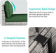 Outdoor Patio Furniture Set PE Wicker Rattan Outdoor Sectional Sofa