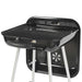 17.5" Square Steel Charcoal Grill with Wheels, Black, New