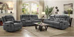 Gray Loveseat with Cup Holder - Houston