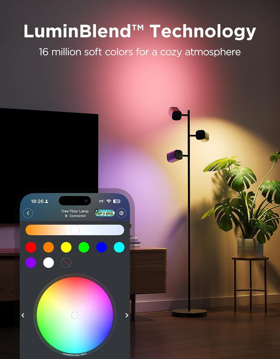Govee Tree Floor Lamp LuminBlend Matter Compatible