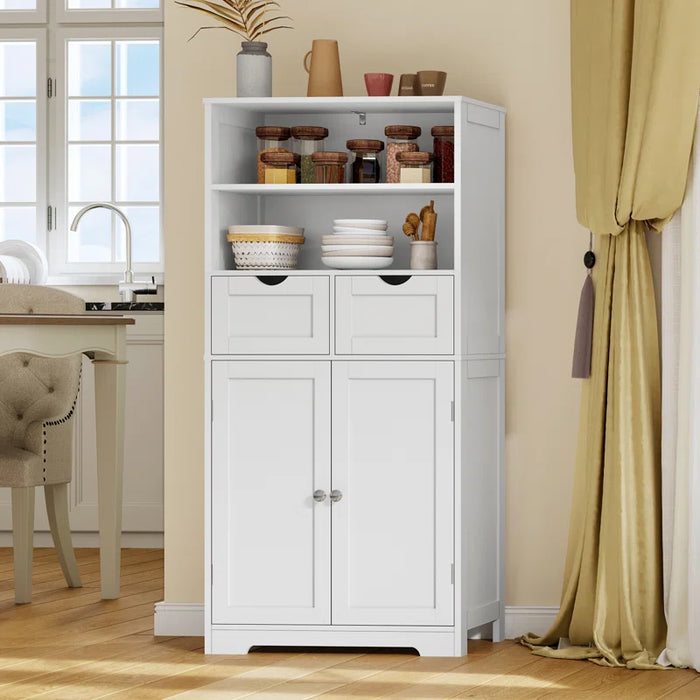 Bolten 49.4In Accent Rattan Cabinet,Storage Cabinet, Bathroom Storage Cabinet with 2 Drawer