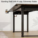 Standing Desk, 71X32 Inches Rectangle Stand up Desk with 4 Legs, Dual Motor and Memory Controller, Adjustable Height from 28-46 Inches for Home and Computer Workstation, Rustic Brown