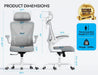 Ergonomic Office Chair: Mesh Desk Chair Comfy with Headrest& Lumbar Support