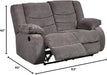 Dark Brown Manual Reclining Loveseat