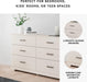 Signature Design by Ashley Stelsie 6 Drawer Bedroom Dresser, White, 60 Inch