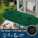 15Ft Large Patio Umbrella with Solar Lights and Base, Double-Sided Outdoor Rectangle Umbrella with 48 LED Lights, Market Table Umbrellas with UV Resistant Canopy