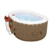 ALEKO Oval Spa Inflatable 2 Prs Hot Tub Personal Spa 145 Gallon with Drink Tray