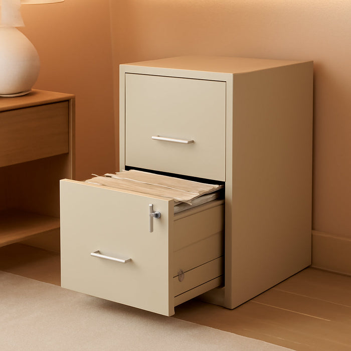 14340 18 Deep 2-Drawer File Cabinet, Putty