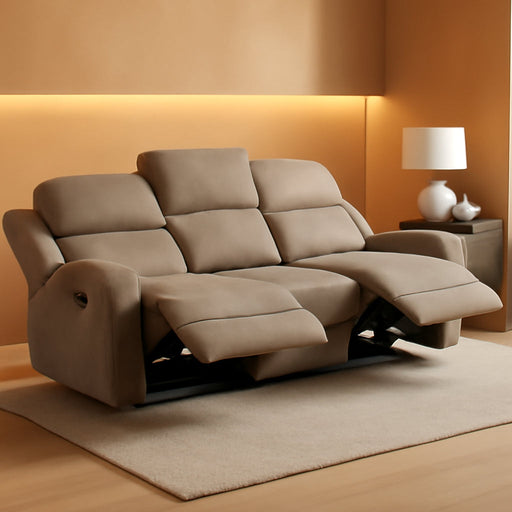 Recliner Couch, Wall Hugger Sofa Recliners, Home Theater Seating Dual Reclining Couch, Manual Recliner Couches for Living Room, Bedroom, Office, Apartment, 84.5'' Sofa Recliner, Brown