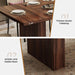 78 Inch Rectangular Dining Table for 6-8 People, Large Modern Farmhouse Kitchen Table with Grooved Wood-Strip Base, Perfect for Dining Room or Family Gathering, Walnut