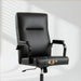 OWTHY Office Desk Chair,Leather Conference Room Chairs with Wheels,Modern High Back Executive Office Chair with Memory Foam,Ergonomic Swivel Computer Chair for Home Office,Black