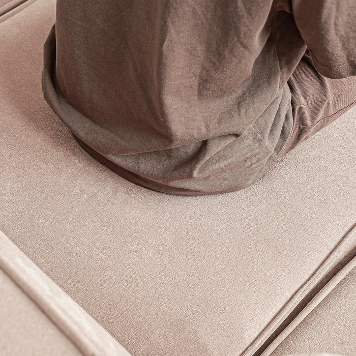 Sofa Ottoman,Modular Sectional Sofa Couch,31.5Inch Cloud Couch for Living Room, Office,Brown