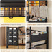 Black Twin Over Twin Bunk Bed SpaceSavingStorageSolution