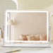 Vanity Mirror with Lights, 13.5" X 17.4" Makeup Mirror with Lights, Three Color Lighting Modes, and 5X Magnification Mirror, Smart Touch Control, 360°Rotation (White,Gift Box)