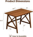 Modern Simple Solid Wood Desk, 36" W X 24" D, Walnut