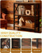 Brown IndustrialGrade 3 Tier Bookcase With Backboard