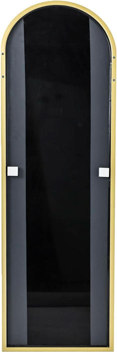 Door Mirror, Full Length Mirror over the Door, 16"X 50" Hanging Mirror, Arched, Vertical, Wall Mirror, Full Body Mirror, Gold