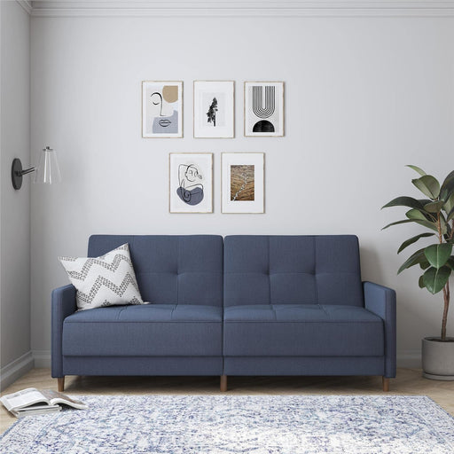 Modern Navy Futon Sofa Bed