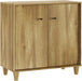 Sideboards Buffet Cabinet Wide Credenza Buffet Table with Adjustable Shelf, Modern Kitchen Accent Cabinet with Storage Compartments for Dining Room Living Room, Hallway, Oak Brown