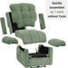 Upgraded 2024 New Power Recliner Chair for Adults, Adjustable Electric Chair Power Reclining Sofa, USB Port, Ultra-Comfy Corduroy Recliner for Living Room, Tool-Less Assembly Single Sofa Green