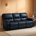 Leesworth Modern Power Reclining Sofa with USB Charging Ports, Blue