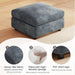 Modern Sofa Ottoman, Storage Couch Ottoman for Sectional Sofa, Multi-Functional Upholstered Footstool, Shoe Stool, Padded Seat for Living Room, Home, Apartment, Dorm, Office, 330LBS Capacity