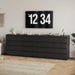 Modern 8 Drawer Dresser, Black