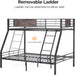 PowderCoated Stainless Steel TwinOverFull Bunk Bed Drawers
