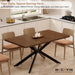 Extendable Dining Room Table for 4 6 8, 55"-70.9" Long Rectangle Kitchen Table,Wood Expandable Dining Table with Butterfly Leaf Self-Storing, Space Saving, for Kitchen Dining Living Room,Modern,Walnut