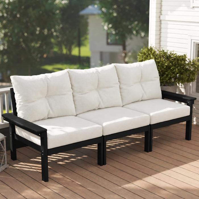 3 Seats HDPE Outdoor Patio Furniture Conversation Set