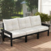 3 Seats HDPE Outdoor Patio Furniture Conversation Set