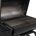 ® King-Griller Gambler Charcoal Grill and Smoker with Damper Smoke Control, Cast Iron Grates, and Side Shelf, 315 Cooking Square Inches in Black, Model E1416
