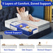 12 Inch Twin Size Mattress,Hybrid Twin Mattress in a Box Gel Memory Foam Mattresses with Pocket Springs,Medium Firm,Pressure Relief,39”*75”*12”